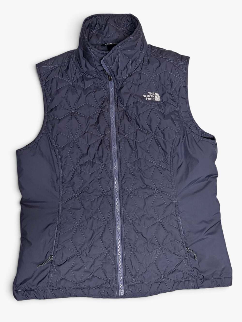 The North Face Women's Blue Quilted Puffer Vest
